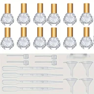 Pozostałe akcesoria kosmetyczne - TEMU Zestaw Szklanych Atomizerów do Perfum 15ml z Lejkami i Pipetami - Nieprzeciekające, Przenośne Butelki z Rozpylaczem do Zapachów, Balsamów, - miniaturka - grafika 1