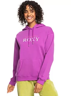 Swetry damskie - ROXY Sweter damski fioletowy XXL - grafika 1