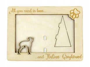 Charcik włoski ramka na zdjęcie z psem grawer - Ramki na zdjęcia Charcik włoski ramka na zdjęcie z psem grawer - Ramki na zdjęcia - miniaturka - grafika 1