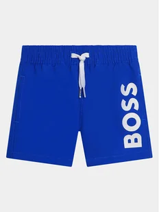 Boss Szorty sportowe J50580 M Niebieski Regular Fit - Spodenki damskie - miniaturka - grafika 1