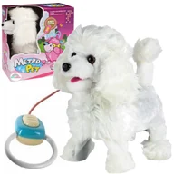 Figurki dla dzieci - Piesek Pudel Interaktywny Na Smyczy Chodzi Szczeka Chodzący Na Smyczy - miniaturka - grafika 1