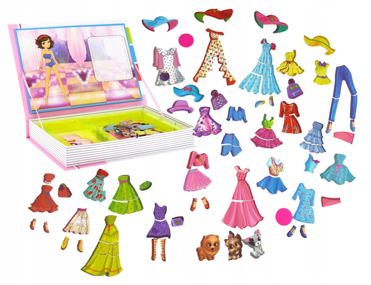 Magnetyczna Układanka Puzzle Moda – Kreatywna Zabawa w Ubieranie