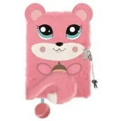 Szkolne artykuły papiernicze - St. Majewski Pamiętnik A5 Włochacz z kłódką 3D Squirrel 96 kartek - miniaturka - grafika 1