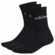 Skarpetki męskie - Skarpety adidas Linear Crew Cushioned 3PP IC1301 czarny 43-45 - miniaturka - grafika 1