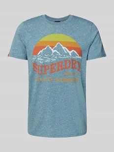 T-shirt z nadrukowanym motywem i logo model ‘Great Outdoors’ - Koszulki męskie - miniaturka - grafika 1
