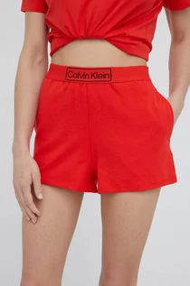Piżamy damskie - Calvin Klein Underwear Underwear szorty piżamowe damskie kolor czerwony - grafika 1