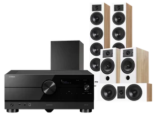 Kino domowe Yamaha RX-A4A (czarny) + Diva 6 + 3 + 7 (dąb) + Basso 880 - Kino domowe - miniaturka - grafika 1