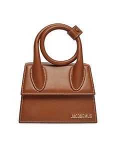 JACQUEMUS Torebka Le Chiquito Noeud 213BA005-3072 Brązowy - Torebki damskie - miniaturka - grafika 1