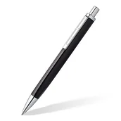 Długopisy - STAEDTLER Długopis triplus 444 M, antyczny antracyt, wysokiej jakości metalowy korpus, ergonomiczny trójkątny kształt, mini duży M, niebieski atrament, 444 M09-3 - miniaturka - grafika 1