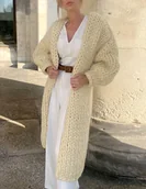 Swetry damskie - Kardigan GAYA 100% wełny merynosa - miniaturka - grafika 1