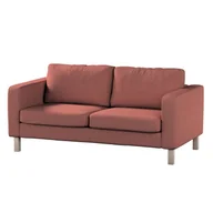 Pokrowce na meble - Dekoria pl pl Pokrowiec na sofę Karlstad 2-osobową nierozkładaną krótki brązowo-koniakowy szenil 165 x 89 x 64 cm City 617-704-84 - miniaturka - grafika 1