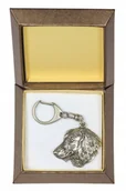 Breloki - Jamnik Posrebrzany brelok w pudełku - miniaturka - grafika 1