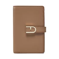 Portfele - Duży Portfel Damski Furla Flow S Compact Wallet WP00401-BX2045-1257S-1007 Beżowy - miniaturka - grafika 1