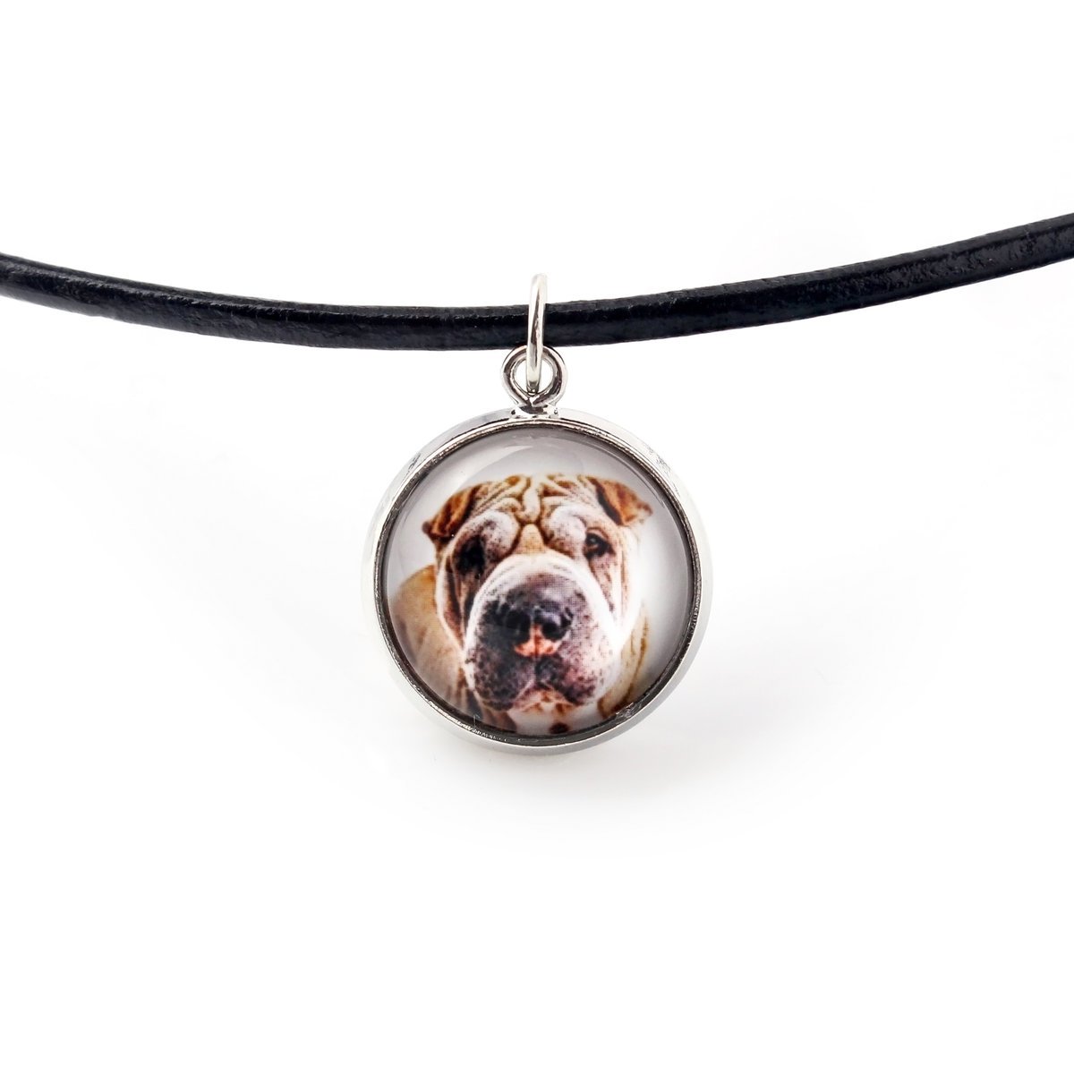Shar Pei - naszyjnik zawieszka z twoim zdjęciem, handmade, ręcznie wykonana biżuteria marki Art-Dog