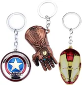 Breloki - 3X Brelok Zawieszka Do Kluczy Ironman Thanos Kapitan - miniaturka - grafika 1
