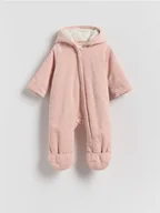 Bluzki dla niemowląt - Reserved - Kombinezon z ociepleniem - brudny róż - miniaturka - grafika 1