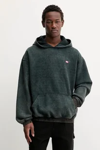 Diesel bluza S-KAI męska kolor niebieski z kapturem z nadrukiem A18650.0AGBZ - Bluzy męskie - miniaturka - grafika 1