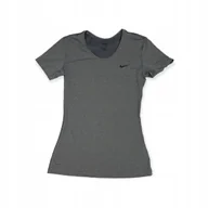 Koszulki i topy damskie - Koszulka t-shirt damski szary NIKE M - miniaturka - grafika 1