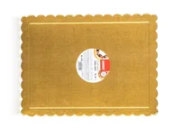 Dodatki do ciast w proszku - Podkładka prostokątna pod tort złota 30x40 cm - miniaturka - grafika 1