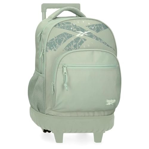 Reebok Plecak Trace, kompaktowy, 2 koła, zielony, 32 x 43 x 21 cm, poliester, 28,9 l, firmy Joumma Bags
