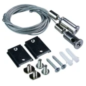 Oprawy, klosze i abażury - Zestaw linkowy do szyn magnetycznych czarny DPM - miniaturka - grafika 1