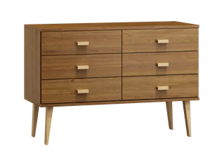 OUTLET - Komoda sosnowa drewniana Venuci nr2 175 cm 3s DĄB - Dom i wnętrze OUTLET - miniaturka - grafika 1