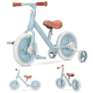 ROWEREK BIEGOWY 2 W 1 PEDAŁY MONTOWANE KÓŁKA BOCZNE LORELLI ENERGY BLUE - Rowerki biegowe - miniaturka - grafika 1