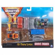 Samochody i pojazdy dla dzieci - Spin Master Monster Jam 1:70: Wyczynowy zestaw - miniaturka - grafika 1