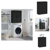 Szafki do salonu - vidaXL Szafka ścienna czarna 69,5x34x90 cm materiał drewnopochodny - Kredensy - miniaturka - grafika 1