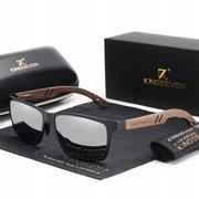 Okulary przeciwsłoneczne - Okulary przeciwsłoneczne Kingseven UV400 Drewniane - miniaturka - grafika 1