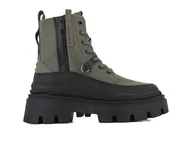 Botki damskie - Palladium Damskie PALLASQUAD Zip TX Botki, Zielone, 36 EU, zielony, 36 EU - miniaturka - grafika 1