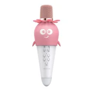 Mikrofony komputerowe - Forever, Mikrofon Z Głośnikiem, Bluetooth, Ams-200, Różowy - miniaturka - grafika 1