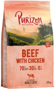 Purizon Cat Adult Beef&Chicken 2,5 kg - Sucha karma dla kotów - miniaturka - grafika 1
