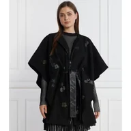Swetry damskie - Desigual Ponczo | Loose fit - miniaturka - grafika 1