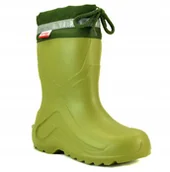 Buty dla dziewczynek - Kalosze dziecięce piankowe zielone roz. 24/25 - miniaturka - grafika 1