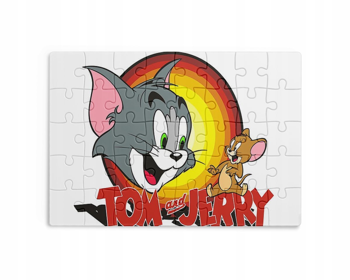 Puzzle 30/70/96/110 Elementów Sublimacja + Eko Pudełko Tom i Jerry Grafiki