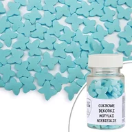 Dodatki do ciast w proszku - Posypka cukrowa MOTYLKI NIEBIESKIE Sweet Decor, 30 g - miniaturka - grafika 1
