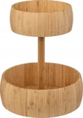 Tace i patery - 5five Patera na owoce, bambusowa, 2 poziomy, Ø 29 cm - miniaturka - grafika 1