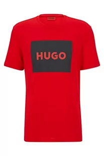 HUGO Męski T-shirt Dulive222, Open Pink694, L, Open Pink694, L - Koszulki męskie - miniaturka - grafika 1