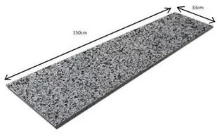 Stopnica granitowa Dark Grey New G654 płomieniowana 150x33x2 - Kostki brukowe i krawężniki - miniaturka - grafika 1