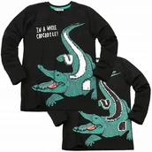 Bluzki damskie - Bluzka KROKODYL Magiczne CEKINY Rękaw KOLORY 134 - miniaturka - grafika 1