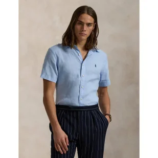POLO RALPH LAUREN Lniana koszula Custom fit - Koszule męskie - miniaturka - grafika 1