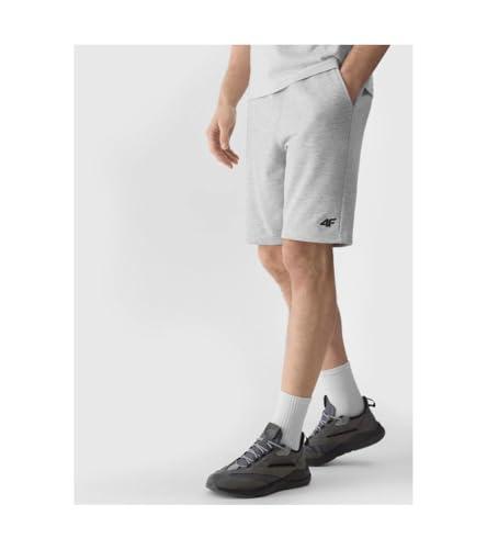 4F Szorty CAS M284 Cold Light Grey Melange 3XL męskie