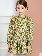 Sukienki i spódniczki dla dziewczynek - Abel & Lula Sukienka codzienna 5541 Kolorowy Regular Fit - miniaturka - grafika 1