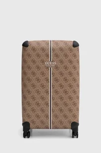 Guess walizka KALLISTO kolor brązowy TWB760 49880 - Walizki - miniaturka - grafika 1