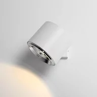 Lampy ścienne - ADX Regulowana LAMPA ścienna 1046C ADX metalowa OPRAWA kinkiet tuba biała 1046C - miniaturka - grafika 1