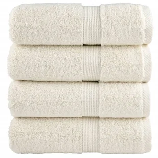 vidaXL Ręczniczki premium SOLUND, 4 szt., kremowe, 30x50 cm, 600 g/cm² - Ręczniki - miniaturka - grafika 1