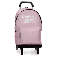 Plecaki szkolne i tornistry - Reebok Boston Plecak Szkolny Dwukomorowy z Przenośnym Wózkiem 15,6 cala Różowy 31x44x17,5 cm Poliester by Joumma Bags, Różowy kolor, 31x44x17.5 cms, dwukomorowy plecak na laptopa - miniaturka - grafika 1