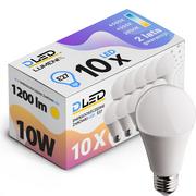 Żarówki LED - 10x Żarówka LED E27 1200lm 10W CCD CIEPŁA - miniaturka - grafika 1