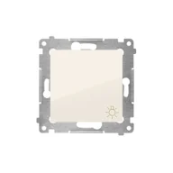 Wyłączniki światła i elektryczne - Kontakt Simon Przycisk światło SIMON 54 kremowy - miniaturka - grafika 1